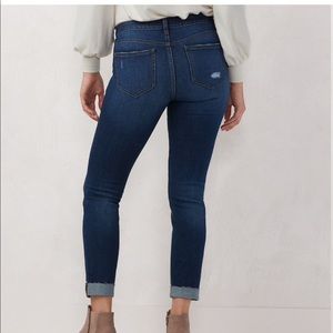 LC by Lauren Conrad Cuffed Skinny Jeans Size 2